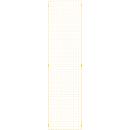 Élément de grille, en acier, l. 550 x H 2086 mm, jaune