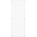 Élément de grille, en acier, l. 750 x H 2086 mm, argent clair