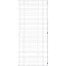 Élément de grille, en acier, l. 950 x H 2086 mm, argent clair