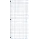 Élément de grille, en acier, l. 950 x H 2086 mm, bleu