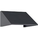 Elément de toit incliné pour armoire à casiers Resisto de C+P, inclinaison de 26°, L 396 x P 540 x H 230 mm, acier, gris anthracite RAL 7016