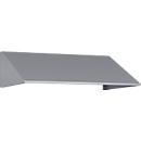 Elément de toit incliné pour armoire à casiers Resisto de C+P, inclinaison de 26°, L 772 x P 540 x H 230 mm, acier, aluminium blanc RAL 9006