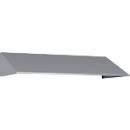 Elément de toit incliné pour l'armoire à casiers Resisto de C+P, inclinaison de 26°, L 1148 x P 540 x H 230 mm, acier, aluminium blanc RAL 9006