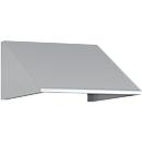 Elément de toit incliné pour l'armoire à casiers Resisto de C+P, inclinaison de 26°, L 396 x P 540 x H 230 mm, acier, gris clair RAL 7035