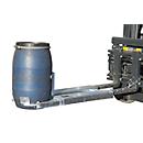 Elévateur de fûts BAUER FH-I, acier, pour fûts de 120 l, capacité de charge 300, L 505 x P 1330 x H 380 mm, galvanisé