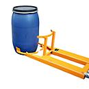 Elévateur de fûts BAUER FH-I, acier, pour fûts de 220 l, capacité de charge 300, L 600 x P 1380 x H 480 mm, orange