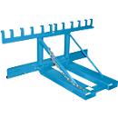 Elévateur de poubelles Bauer MH-III, avec butée en caoutchouc, pour 3x 80- à 360-L-MGB, L 1030 x l 1595 x H 680 mm, peint, bleu clair RAL 5012