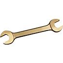 Endres tools Doppelmaulschlüssel, SW 10 x 11 mm, Länge 140 mm, Aluminium-Mehrstoff-Bronze, funkenfrei, Sechskant