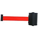 Enrouleur de sangle mural, fixation par vis, 10 m de long, pivotant, rouge
