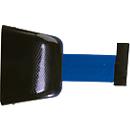 Enrouleur de sangle mural, fixation par vis, 5 m, sangle bleue