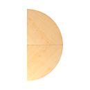 Ensemble pour table d'extension ULM, avec pied, l. 1600 x P 800 x H 650 - 850 mm, coloris érable