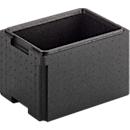 EPP-Isolierbox für Isolierbehälter, 12 l, mit Griffleiste, stapelbar, L 370 x B 270 x H 232 mm, schwarz