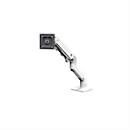 ergotron® HX Desk monitorarm, voor 1 beeldscherm tot 49″ &amp; tot 19,1 kg, ook voor gebogen beeldschermen, in hoogte en diepte verstelbaar, bureaubevestiging, wit