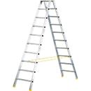 Escabeau double MEHRSI®, 10 marches, 15,5 kg