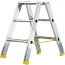 Escabeau double MEHRSI®, 3 marches, 4,5 kg
