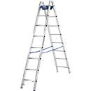 Escalera de doble peldaño, 14 peldaños, + bolsa de herramientas GRATIS