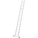 Escalera de mano de aluminio Stabilo, 15 peldaños, con travesaño