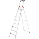 Escalera de mano Hailo L60 StandardLine, EN 131, con bandeja multifuncional y protección de articulaciones, hasta 150 kg, 8 peldaños