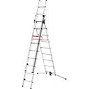 Escalera polivalente Hailo S100 ProfiLOT, EN 131, sistema LOT, escalera ajustable hasta 540 mm, hasta 150 kg, 2 x 9 + 1 x 8