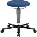 ESD-draaikruk, stof, met wielen, blauw