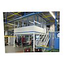 Espaço móvel, C 1045 x L 1045 mm, para instalações interiores