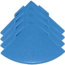 Esquinas para rejilla para suelo Yoga Rost®, azul, 4 unidades