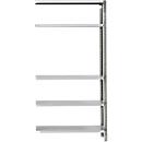 Estante adicional, pintada em cinzento escuro/ cinzento claro