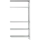 Estante adicional, revestida em pó cinzento claro/ cinzento claro