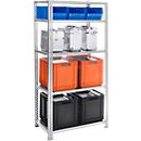 Estante base FIX, com perfil 2, A 1920 mm, galvanizada