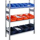 Estante completa SBR 3000, módulo base, 3 prateleiras inclinadas