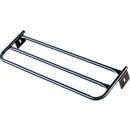 Estante para gorros para banco de vestuario de 1500 mm, acero antracita RAL 7016, para bancos Sypro con respaldo
