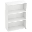 Estantería módulo auxiliar TARA, 3 alturas de archivo, apilable, An 800 x P 330 x Al 1144 mm, blanco