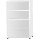 Estantería Schäfer Shop Select, 4 OH, An 800 x P 420 x Al 1514 mm, blanca