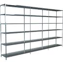 Estantería sin tornillos, H 2300 x W 2600 x D 500 mm, galvanizada