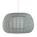 ESTENO plafondlamp, Ø 600 mm, groen, textiel/PVC, E27, meet by Paperflow