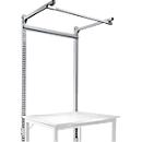 Estructura pórtica adicional con brazo saliente, Mesa básica STANDARD mesa de trabajo/banco de trabajo UNIVERSAL/PROFI, 1250 mm, aluminio plateado