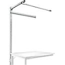 Estructura pórtica adicional con brazo saliente, Mesa de extensión SPEZIAL mesa de trabajo/banco de trabajo UNIVERSAL/PROFI, 1250 mm, gris luminoso