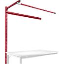 Estructura pórtica adicional con brazo saliente, Mesa de extensión STANDARD mesa de trabajo/banco de trabajo UNIVERSAL/PROFI, 1500 mm, rojo rubí