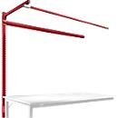 Estructura pórtica adicional con brazo saliente, Mesa de extensión STANDARD mesa de trabajo/banco de trabajo UNIVERSAL/PROFI, 1750 mm, rojo rubí