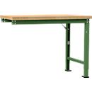 Établi modulaire Profi Spezial Manuflex, plateau de table en multiplex, 1250 x 700 mm, vert réséda