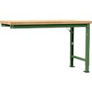 Établi modulaire Profi Spezial Manuflex, plateau de table en multiplex, 1500 x 700 mm, vert réséda