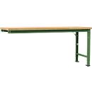 Établi modulaire Profi Spezial Manuflex, plateau de table en multiplex, 2000 x 700 mm, vert réséda