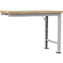 Établi modulaire Profi Spezial Manuflex, plateau de table en plastique, 1250 x 700 mm, alu argent