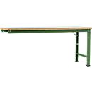 Établi modulaire Profi Spezial Manuflex, plateau de table en plastique, 2000 x 700 mm, vert réséda