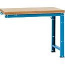 Établi modulaire Profi Standard Manuflex, plateau de table en multiplex, 1250 x 700 mm, bleu clair