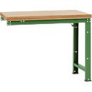 Établi modulaire Profi Standard Manuflex, plateau de table en multiplex, 1250 x 700 mm, vert réséda