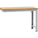 Établi modulaire Profi Standard Manuflex, plateau de table en multiplex, 1500 x 700 mm, alu argent