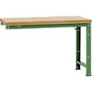 Établi modulaire Profi Standard Manuflex, plateau de table en multiplex, 1500 x 700 mm, vert réséda