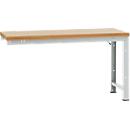 Établi modulaire Profi Standard Manuflex, plateau de table en multiplex, 1750 x 700 mm, gris clair