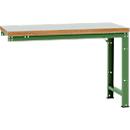 Établi modulaire Profi Standard Manuflex, plateau de table en plastique, 1500 x 700 mm, vert réséda